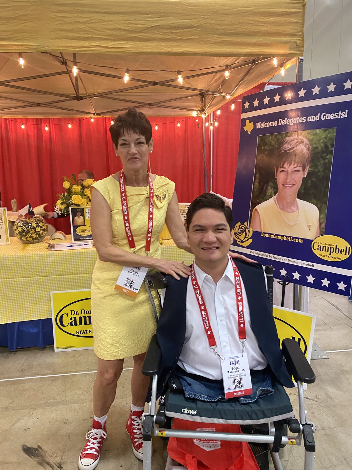 Edgar with State Senator Donna Campbell