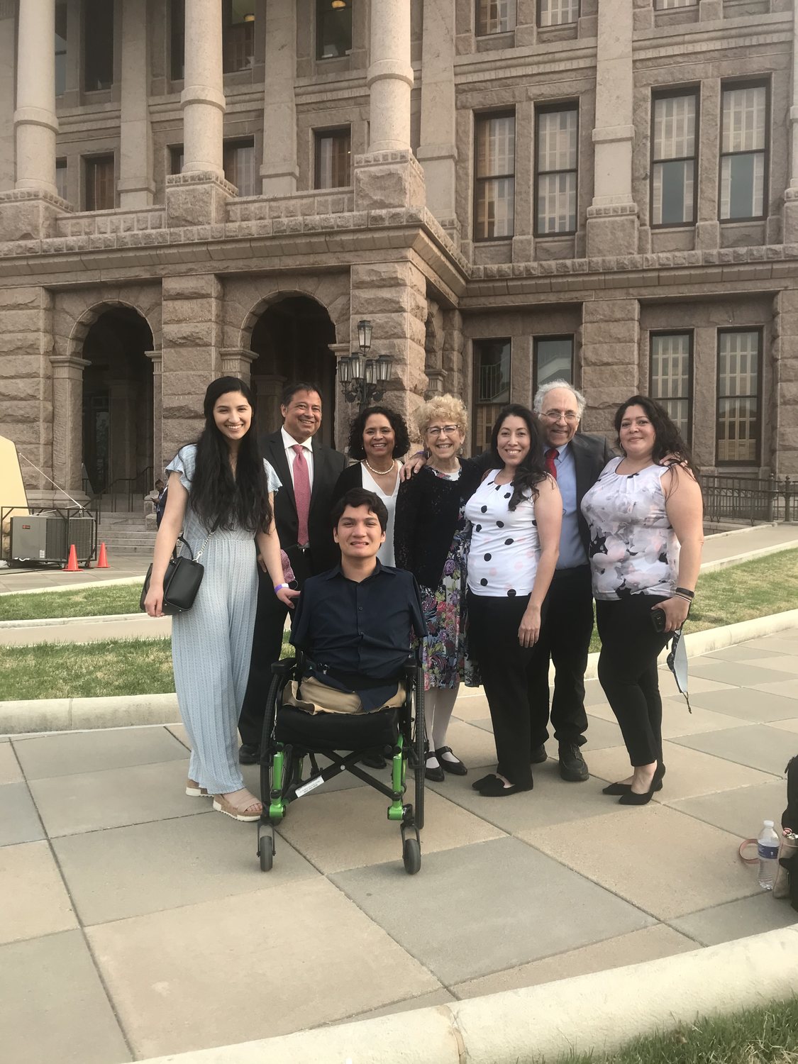 Edgar with a coalition outside the Texas Capitol